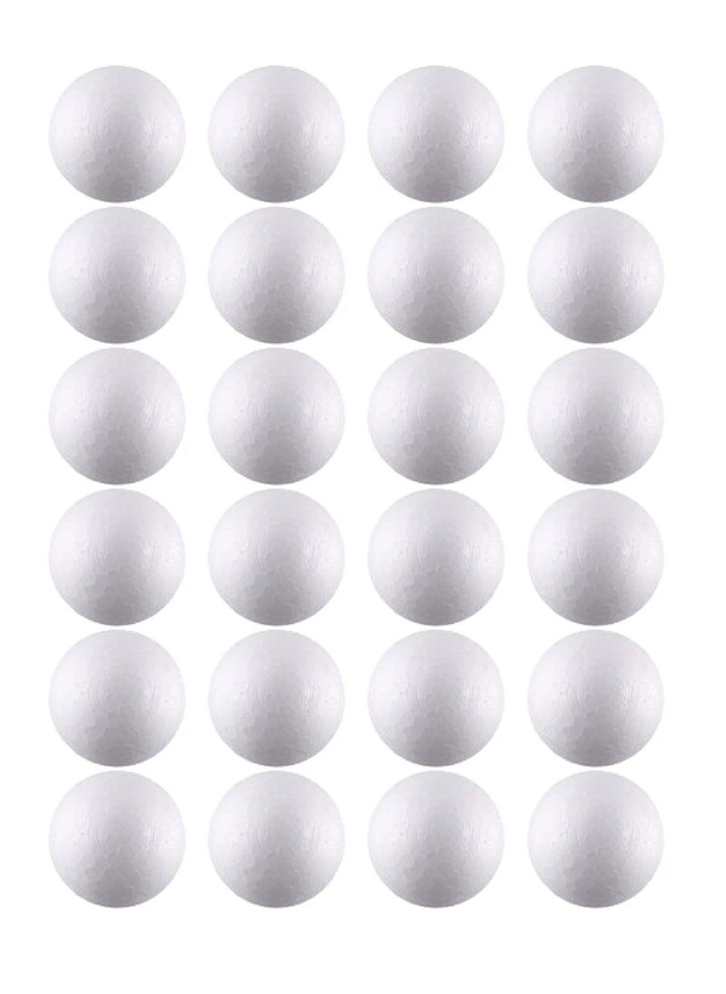 PARTNER 24-Piece Foam Ball Set 30mm Diameter White  - Image 1