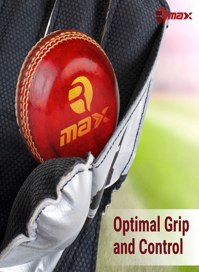 RMAX Rubber & PVC Cricket Wicket Keeping Gloves - Durable Construction, Superior Grip, High-Density Finger Protection, Ergonomic Design for Enhanced Flexibility and Comfort, (Senior) - Image 5