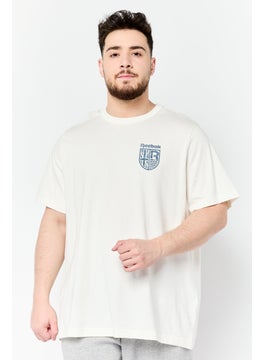Reebok Men Sportswear Fit Short Sleeve Outdoor T-Shirt, White  - Image 1