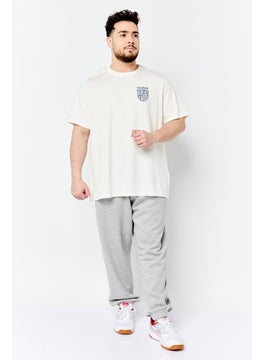 Reebok Men Sportswear Fit Short Sleeve Outdoor T-Shirt, White  - Image 2