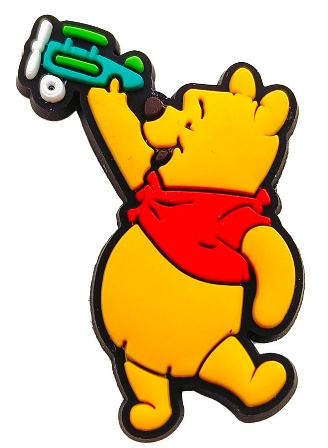 Winnie the Pooh 20 Pieces Crocs Shoe Decorative Ornaments, Cartoon Cute Ornaments Shoe Ornaments for Crocs Shoes, Party Gifts for Kids Boys Girls Men Women - Image 4
