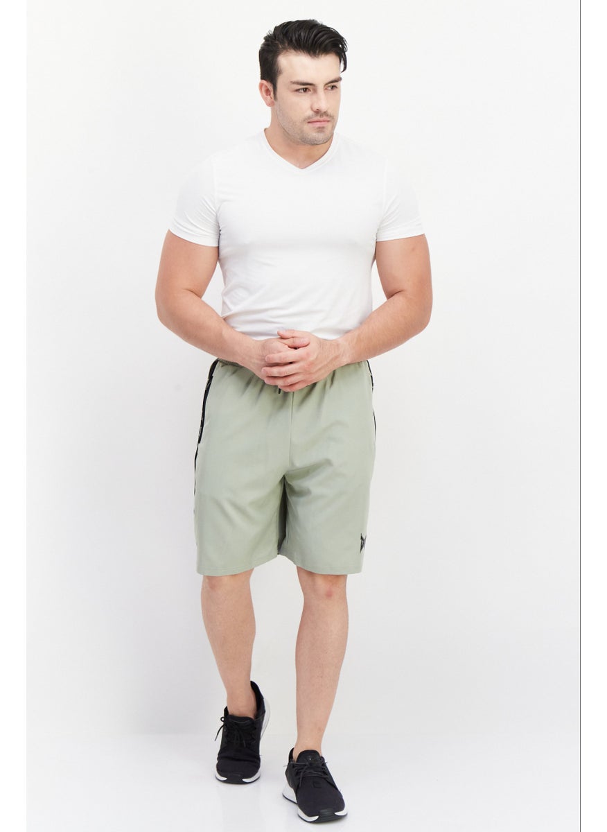 TapouT - Men Sportswear Fit Training Shorts, Olive - Image 1