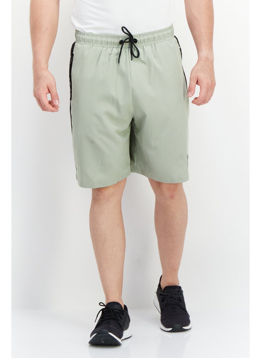 TapouT - Men Sportswear Fit Training Shorts, Olive - Image 1