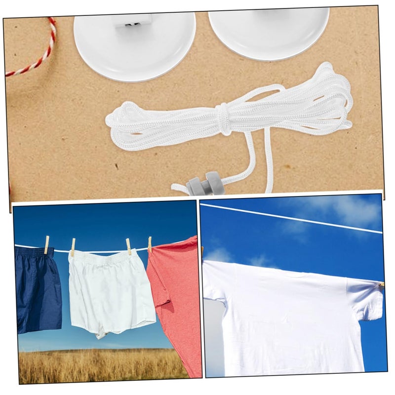 Retractable Windproof Travel Clothesline with Suction Cups Portable Laundry Rope for Camping Indoor Use - Image 4