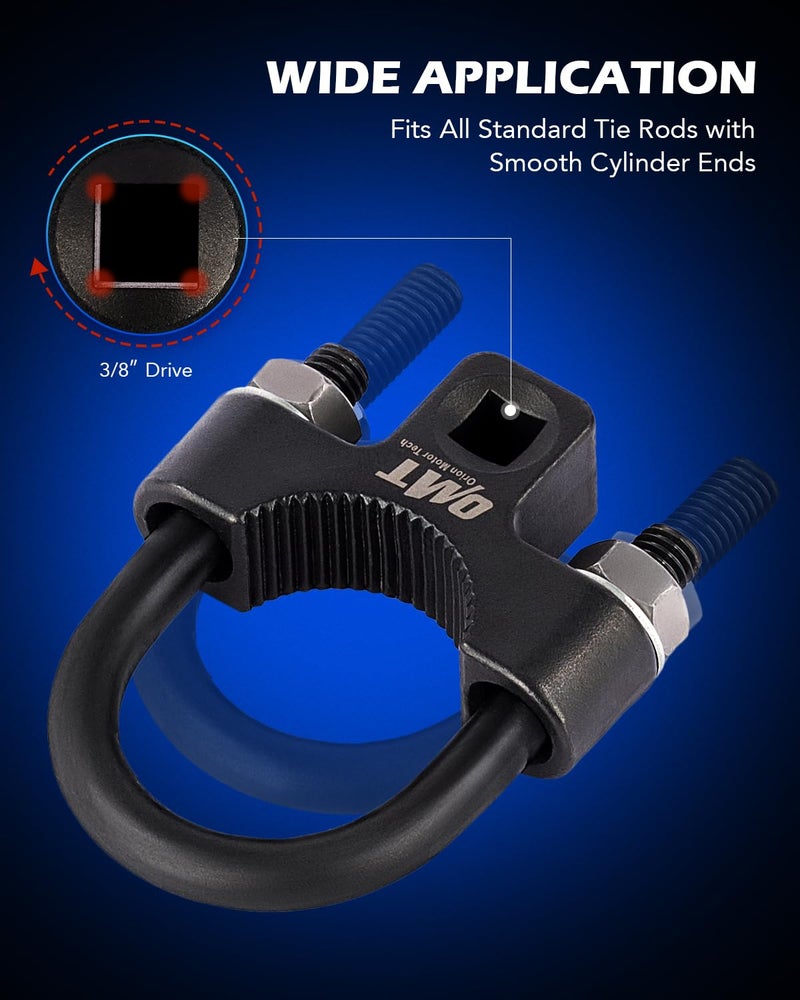 Orion Motor Tech Inner Tie Rod Removal Tool, 3/8'' Low-Profile Inner Tie Rod Tool and 27-44mm Tie Rod End Wrench Tool with 1/2" Drive, Universal Tie Rod Tool - Image 3
