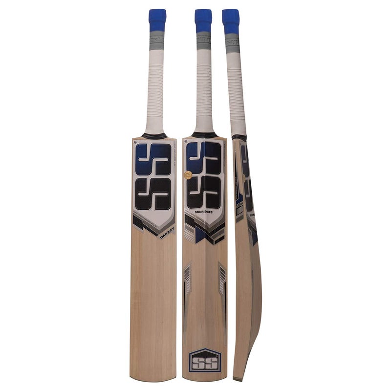 SS Impact Kashmir Willow Cricket Bat | Color: Multicolor | Size: Willow Wood | for Men & Boys | Lightweight and Durable | Thick Edges | Air Dried Willow | Optimum Performance - Image 1