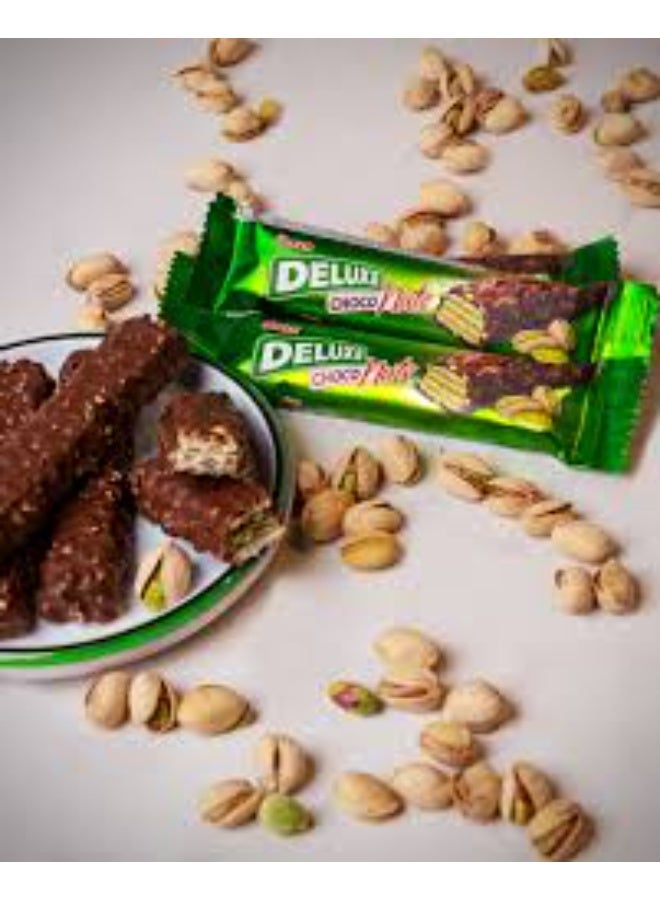 Ulker Deluxe Choco Nuts Pistachio Chocolate Bar Pack of 3 – Premium Milk Chocolate with Whole Pistachios & Creamy Filling – Rich Chocolate Snack - Image 2