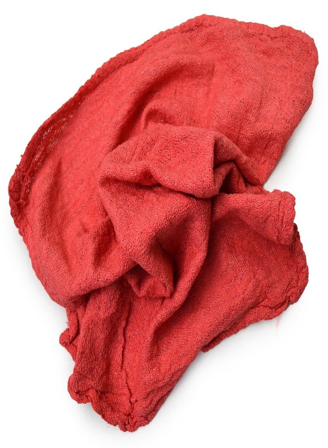 Pro-Clean Basics Premium Cotton Shop Towels Industrial-Grade Cleaning, Highly Absorbent, Reusable, Durable, Perfect for Garages, Workshops & Factories, 10" x 12", Premium Red, Pack of 100 - Image 3