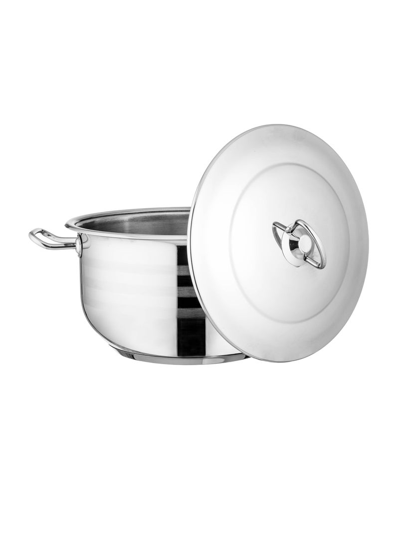 TKM High quality Turkish stainless steel pot, size 24 cm, capacity 6 liters - Image 2