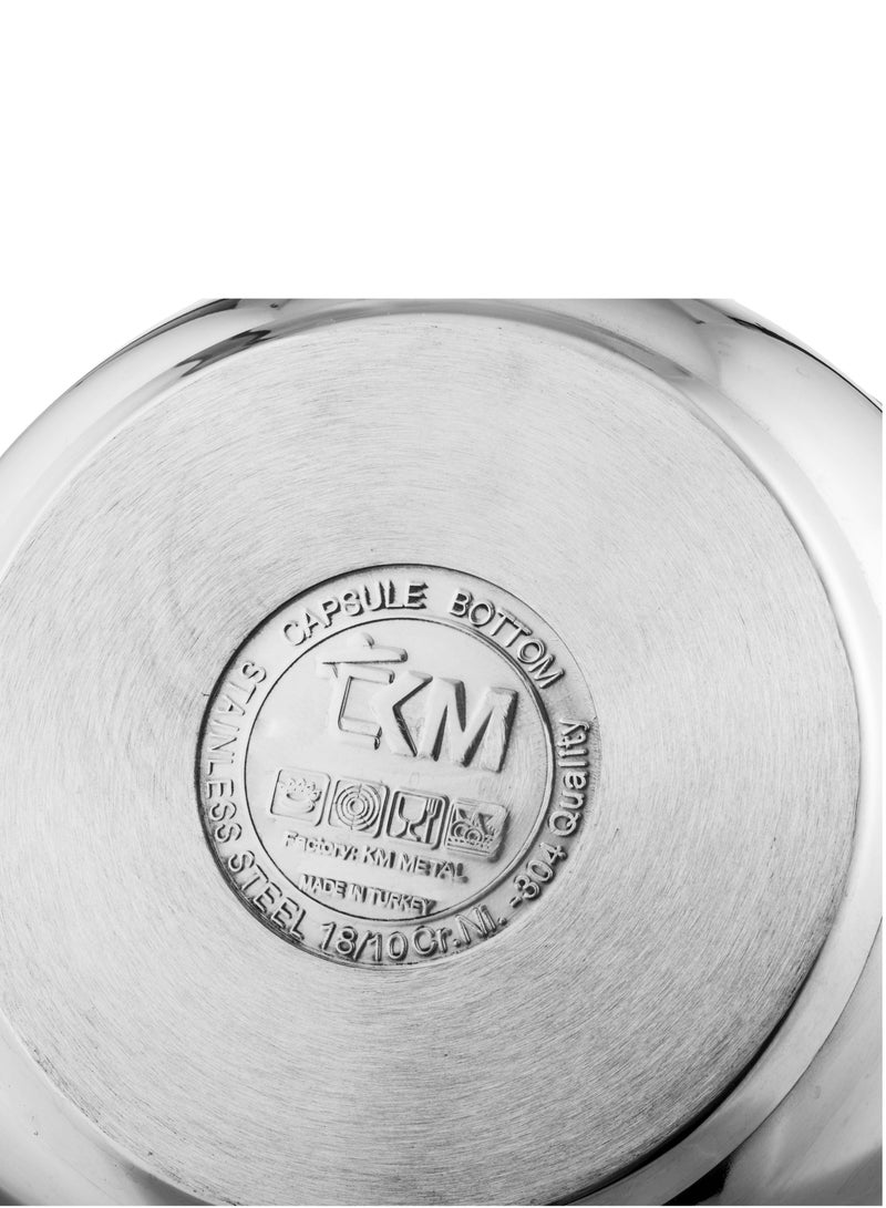 TKM High quality Turkish stainless steel pot, size 24 cm, capacity 6 liters - Image 3