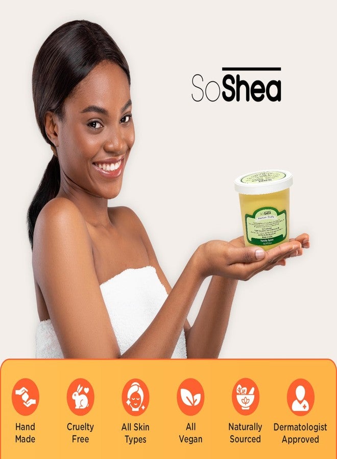 SoShea Whipped Shea Butter Vanilla Spice - Nourishes, Moisturizes & Renews | 100% African Pure Shea Butter | Cold-Pressed & Cold-Processed | No Dyes & Parabens | Vegan | 11.50oz / 326g - Image 5