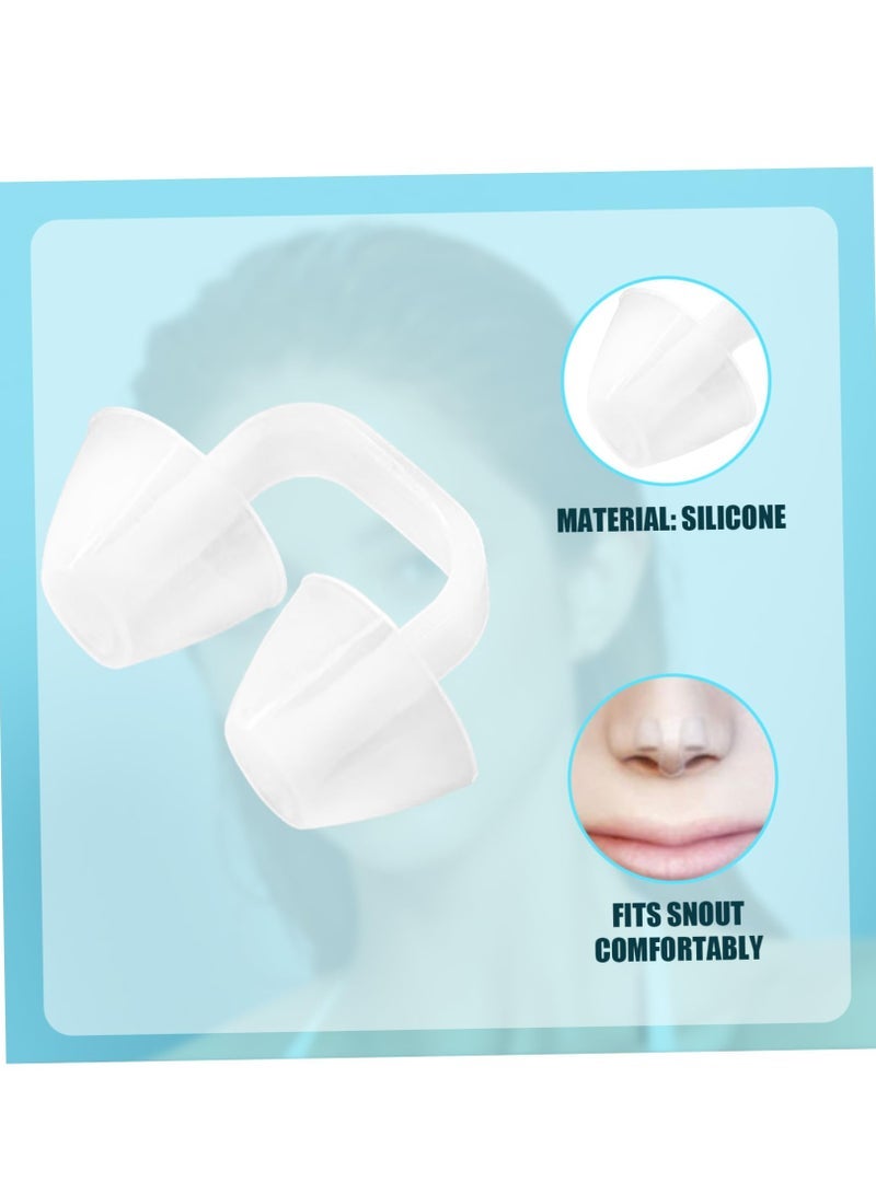 كابتن تيك Swimming Nose Clip Set, 4-Pack Transparent Silicone Nose Plugs, Non-Slip, Waterproof Nose Protectors for Adults - Ideal for Training and Beginners - Image 5