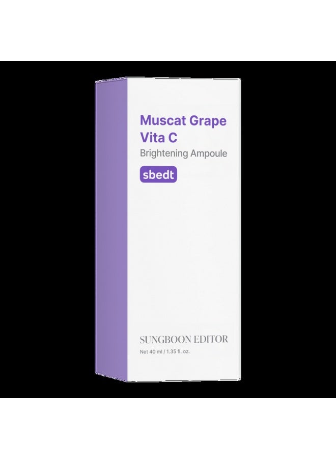 SUNGBOON EDITOR Muscat Grape VitaC Brightening Ampoule 40ml - Image 3