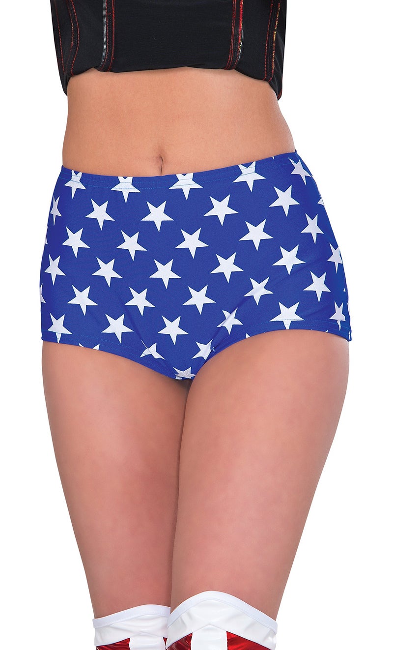 Rubies DC Comics Superheroes: Wonder Woman Boy Shorts for Adults, Women's Standard - Image 2