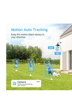 KASTWAVE Light Bulb Security Camera, Upgraded 3MP 2.4GHz WiFi Indoor Outdoor Camera for Baby/Elder/Pet, Light Socket Camera with 360° View, Motion Detection Alarm Color Night Vision, Compatible with Alexa  - Image 5