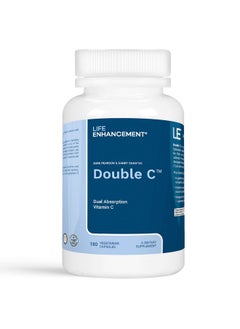 Life Enhancement Double C Max Absorption 608 Mg Buffered Vitamin C (Calcium Ascorbate And Ascorbyl Palmitate) & 61 Mg Calcium 180 Capsuls  - Image 2