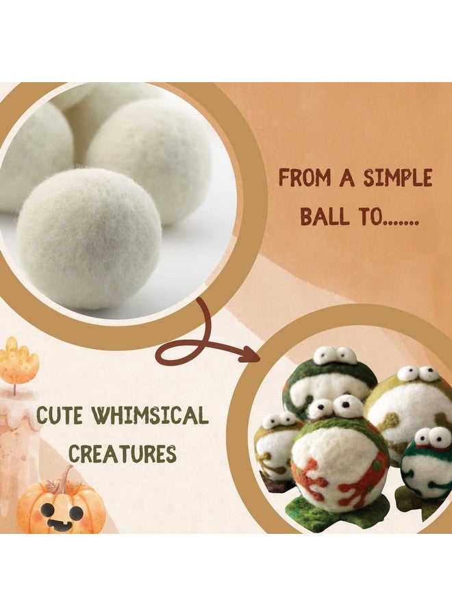 Woolbuddy Felt Balls, Big Wool Pieces (2.7in), Storage Bag Included, Perfect for Garlands, Decorations, Crafts, Ornaments, and Gifts (12-Pack) - Image 5