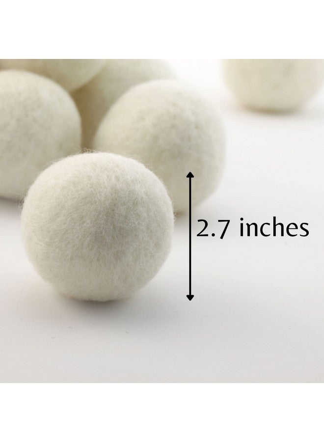 Woolbuddy Felt Balls, Big Wool Pieces (2.7in), Storage Bag Included, Perfect for Garlands, Decorations, Crafts, Ornaments, and Gifts (12-Pack) - Image 3