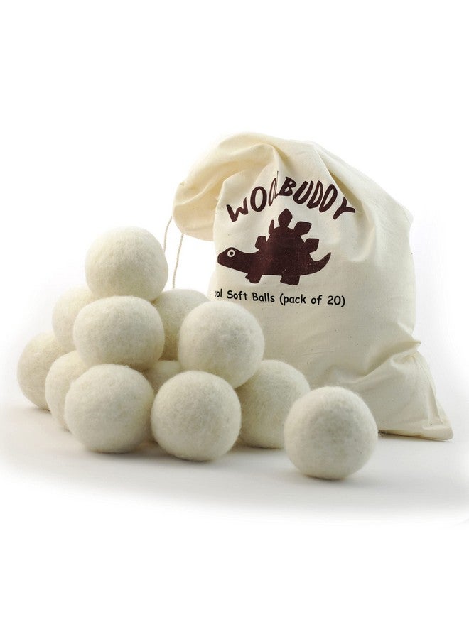 Woolbuddy Felt Balls, Big Wool Pieces (2.7in), Storage Bag Included, Perfect for Garlands, Decorations, Crafts, Ornaments, and Gifts (12-Pack) - Image 1