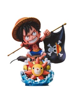 General ONE PIECE Q version car ornament model animation car carrying flag Luffy figure (24cm)  - Image 1