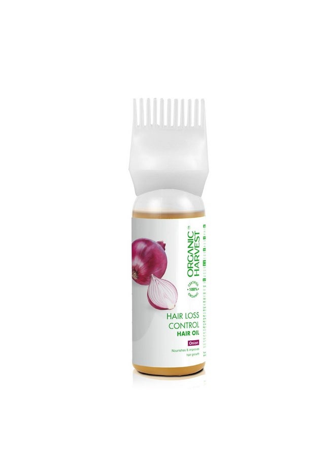 Organic Harvest - Hair Loss Control Hair Oil: Onion | Hair Oil For Hair Fall & Regrowth | Red Onion Oil For Hair Growth | 100% American Certified Organic | Sulphate And Paraben Free | 150Ml - Image 1