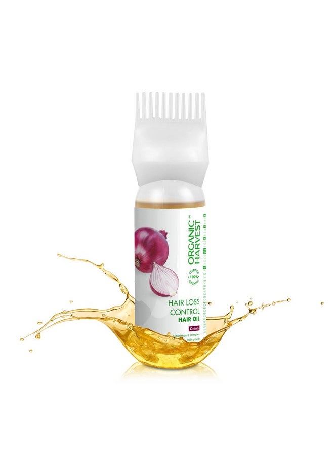 Organic Harvest - Hair Loss Control Hair Oil: Onion | Hair Oil For Hair Fall & Regrowth | Red Onion Oil For Hair Growth | 100% American Certified Organic | Sulphate And Paraben Free | 150Ml - Image 1