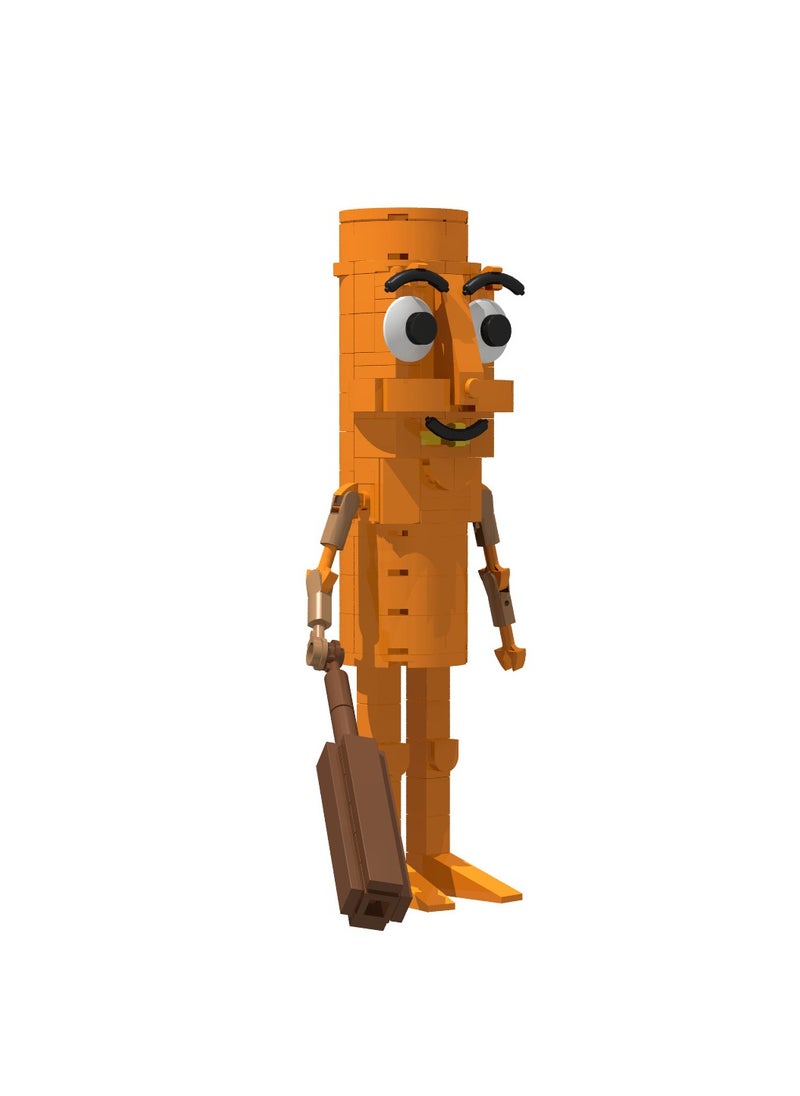 General - AI Shanhaijing Tung Tung Tung Sahur stickman building block model handmade toys, start a fantasy puzzle journey, suitable for collection - Image 1
