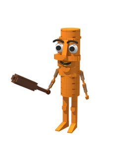 AI Shanhaijing Tung Tung Tung Sahur stickman building block model handmade toys, start a fantasy puzzle journey, suitable for collection