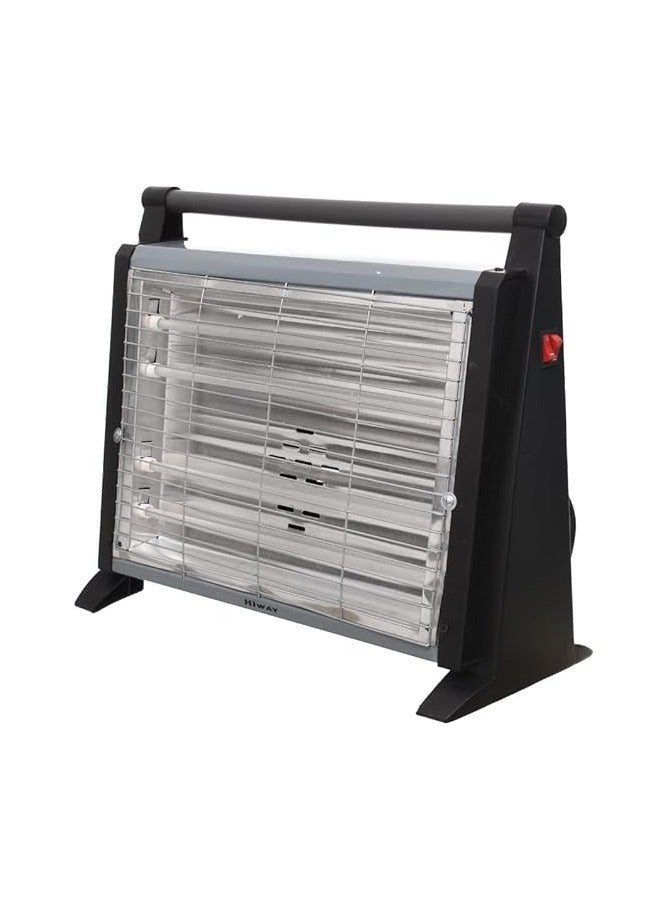 Kumtel Comtel 4 Candle Electric Heater, 2000 Watt This heater provides an easy-to-use temperature and has 4 candles for instant heating and is great for any area inside the house and a halogen handle for easy grip. - Black - Image 2