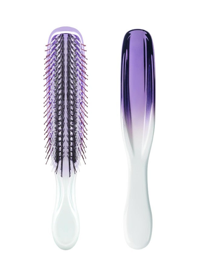 KSYN KO-KO Hair Brush Plating color for Thick Curly Thin Long Short Wet or Dry Hair Adds Shine and Makes Hair Smooth, for Adults and Kids (purple) - Image 1