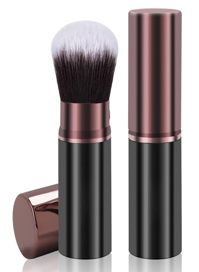 Keriloo Retractable Makeup Brush,Travel Powder Kabuki Makeup Brush Face Blush Brushes for Blending Liquid, Foundation, Blush, Bronzer, Buffing, Sunscreen,Flawless Cosmetics - Image 1