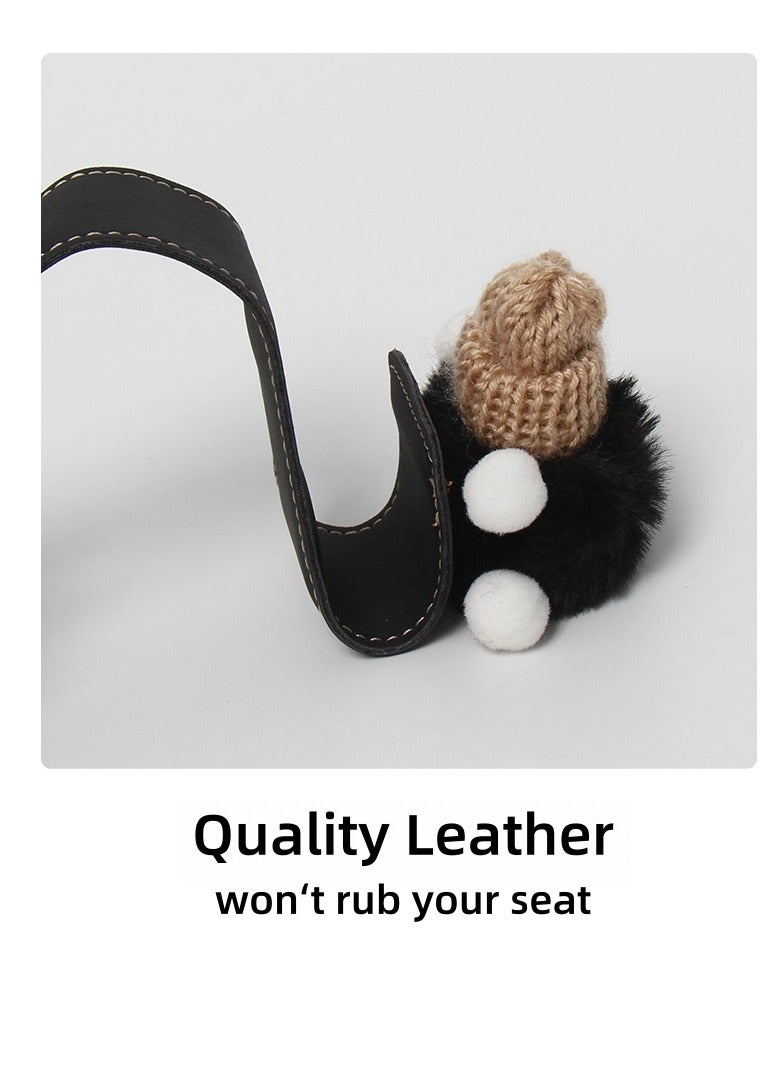 طقم خطافات تعليق للمقاعد الخلفية تناسب جميع السيارات مكون من 2 قطع,خطافات رأس السيارة، خطاف منظم المقعد الجلدي للسيارة، حامل منظم للحقيبة والملابس والقبعة، 11 رطل من الفولاذ المقاوم للصدأ. - Image 5