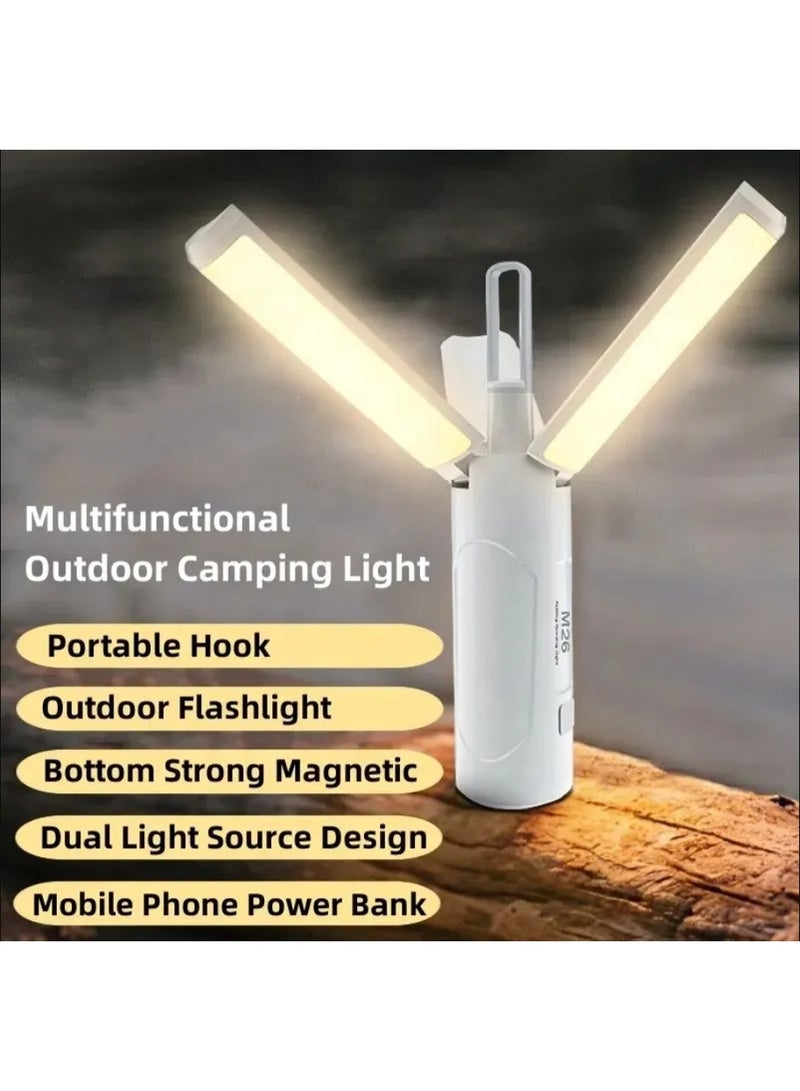 Generic Camping Lights, Portable Collapsible Camp Lamp, with Hook & USB Rechargable 3500mAh, 3 Light Modes, Flash Light, IP44 Waterproof Led Lantern, for Home,Outdoor,Hiking,Camping,Fishing,Power outage.  - Image 2