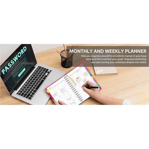 COI Calendar 2026 Diary Planner Daily 18 Months to Do List Organizer Weekly Monthly Desk Organizer for Home Office School Supplies (Pink) - Image 5