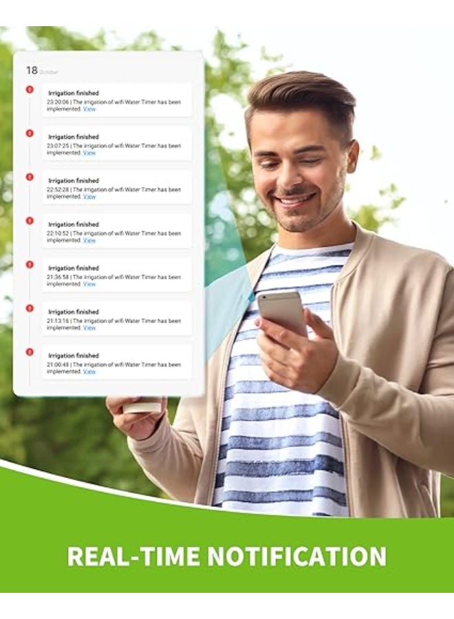 نظام ري أوتوماتيكي لاسلكي من رينبوينت، مجموعة ري بالتنقيط، كمية مياه قابلة للتعديل، يروي 10 نباتات، تحكم عن بعد عبر تطبيق، نظام ري مثالي للنباتات الداخلية والنباتات المحفوظة في أصص خلال العطلات. - Image 4