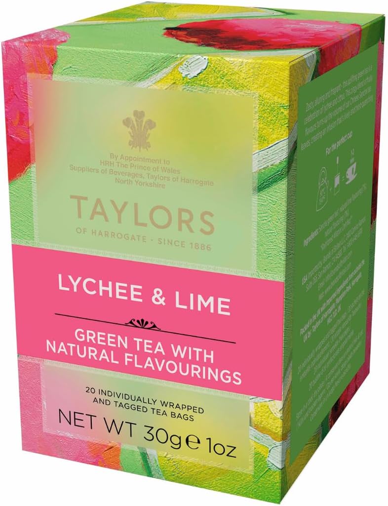 Taylors of Harrogate Lychee & Lime Green Tea - Image 1