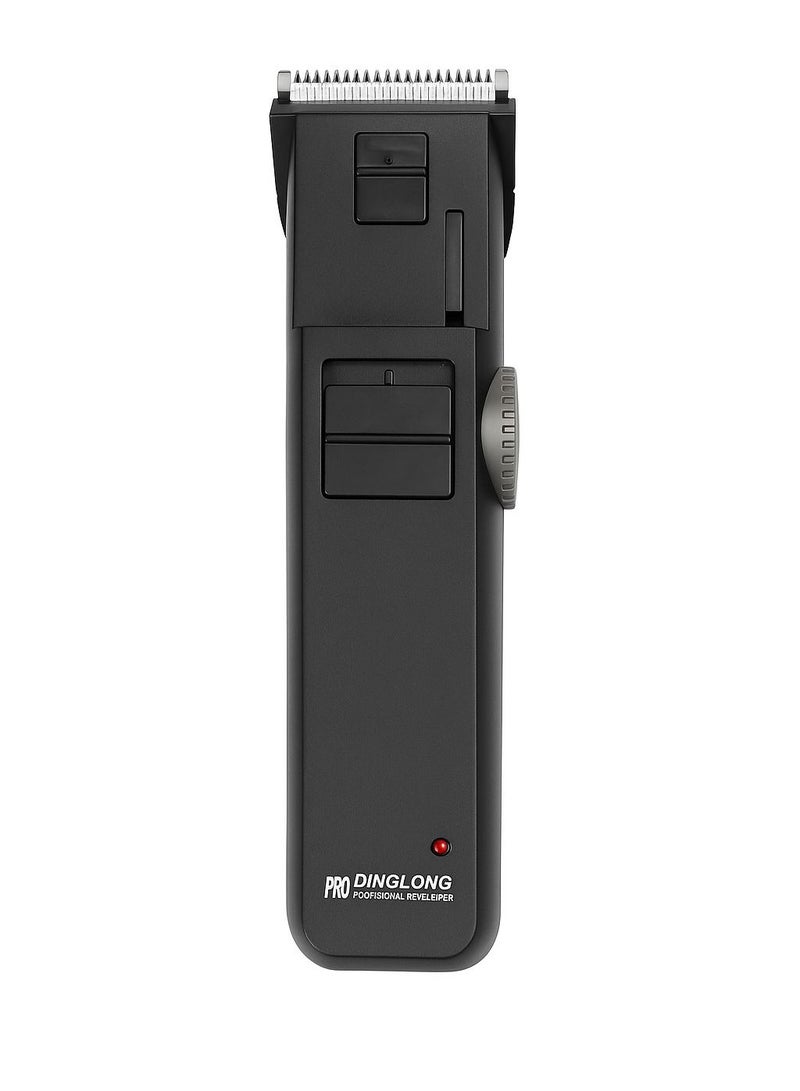 DINGLONG Professional men’s hair clipper for precise beard and hair trimming, operates with or without a cord, 8-hour charging time, and comes with an adjustable comb. - Image 2