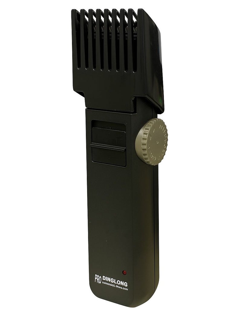 DINGLONG Professional men’s hair clipper for precise beard and hair trimming, operates with or without a cord, 8-hour charging time, and comes with an adjustable comb. - Image 3