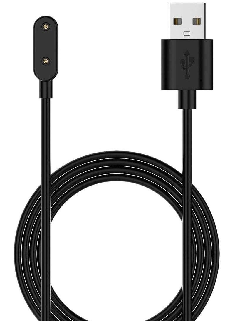 حَبْل تِك كابل شحن لهاتف هواوي باند 10/9/8/7/6، هونر باند 9/8/7/6، ساعة هواوي فيت 4/فيت 3/فیت 2/فیت، ساعة هونر إي إس، ساعة هواوي 4X/5X الذكية، كابل شحن مغناطيسي يو إس بي أسود - Image 1