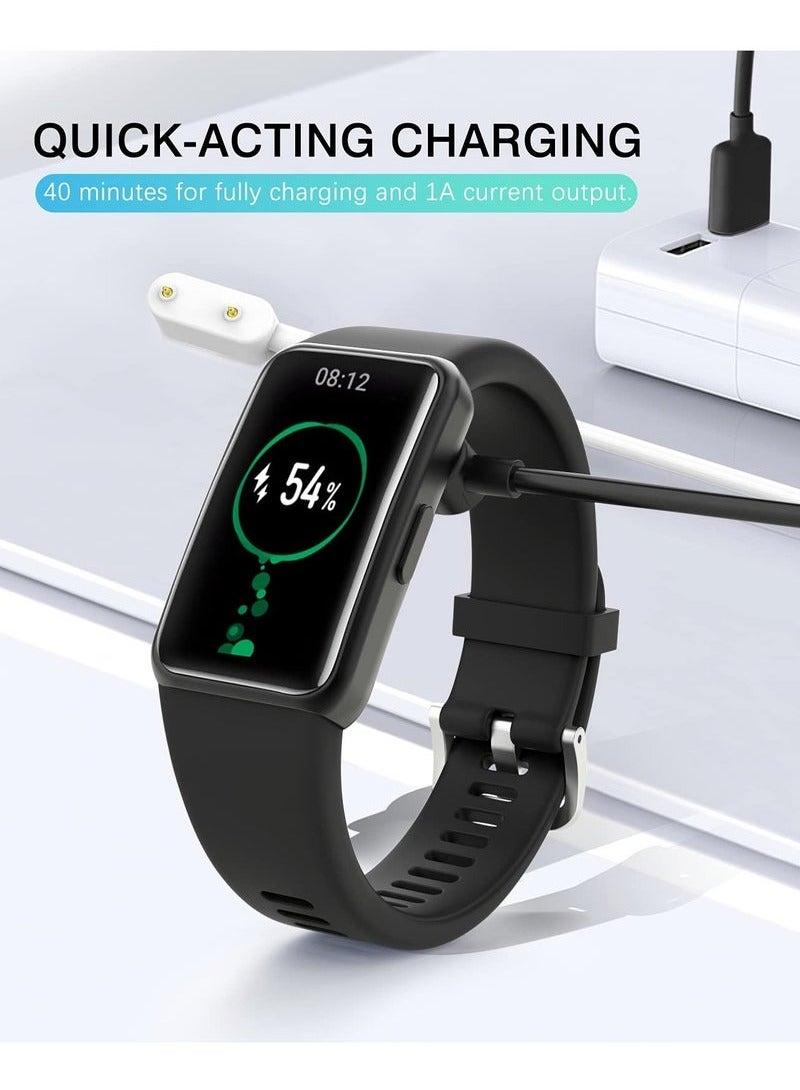 حَبْل تِك كابل شحن لهاتف هواوي باند 10/9/8/7/6، هونر باند 9/8/7/6، ساعة هواوي فيت 4/فيت 3/فیت 2/فیت، ساعة هونر إي إس، ساعة هواوي 4X/5X الذكية، كابل شحن مغناطيسي يو إس بي أسود - Image 4