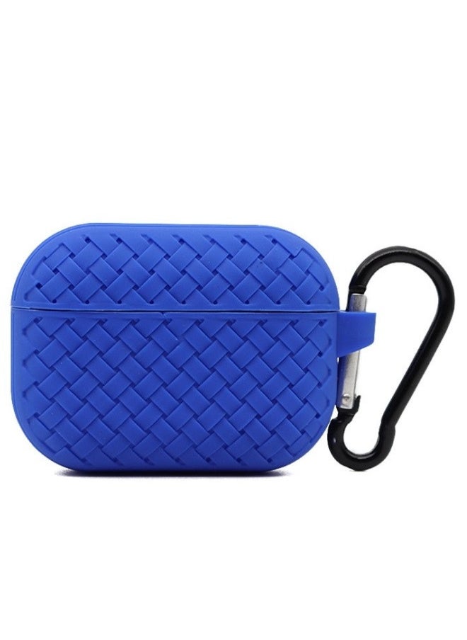 Generic - Silicone Case for Airpods 4th Generation 2024 Accessories with Keychain - Blue - Image 1