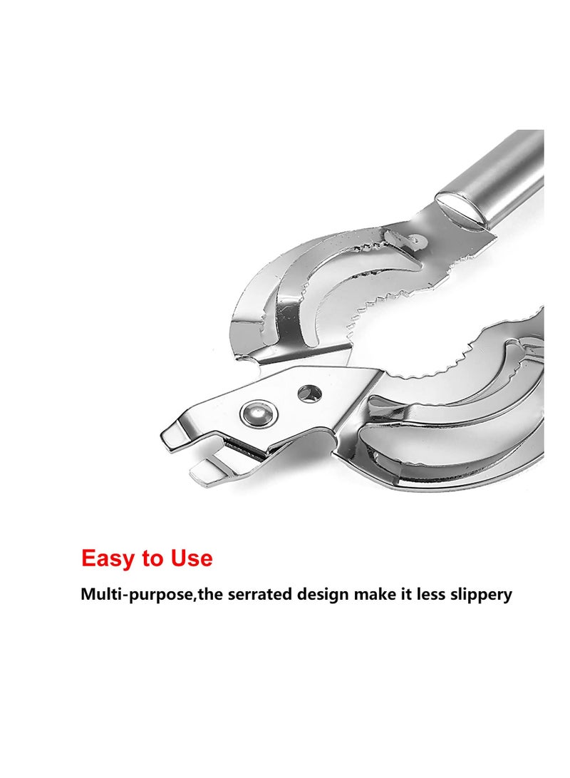 SYOSI Heavy Duty Bottle Opener,  Stainless Steel Jar Opener Strong Bottle and Jar Opening Device Heavy Gauge Bottle and Jar Opener Multi-functional Manual Can Opene Bottle and Jar Opener for Tough Lids  - Image 4