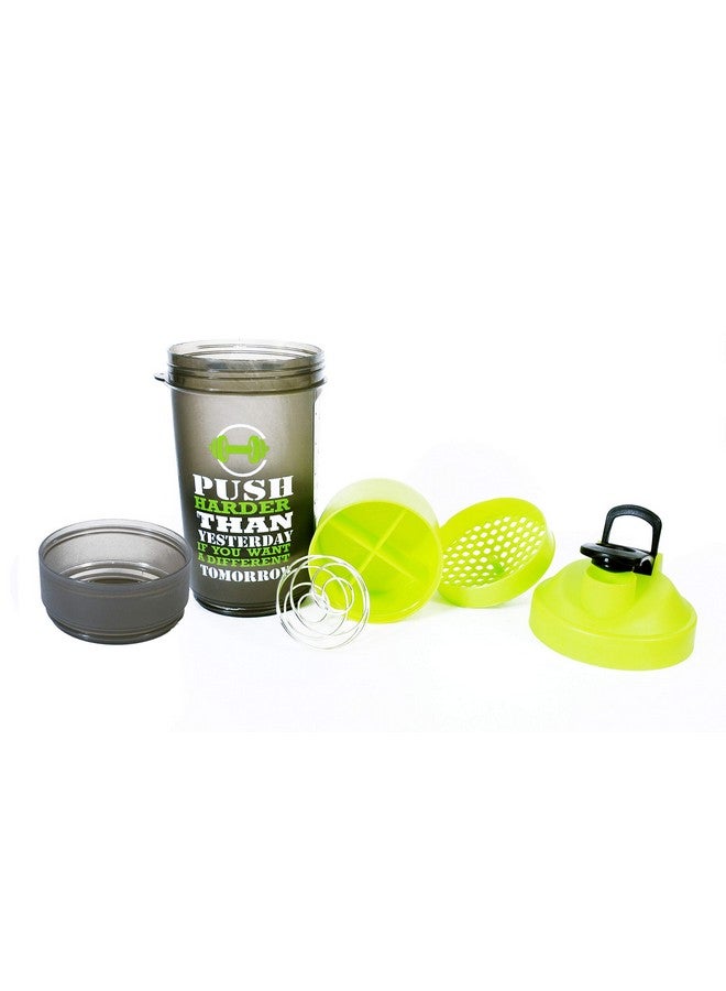 KAANTA CHAMUCH Protein Shaker Blender Bottle for Whey Protein Mix, Gym Water Bottle with Stainless Steel Blender Ball, Extra Compartment, 100% Leakproof Guarantee, BPA Free Material 750 ML Multicolor - Image 1