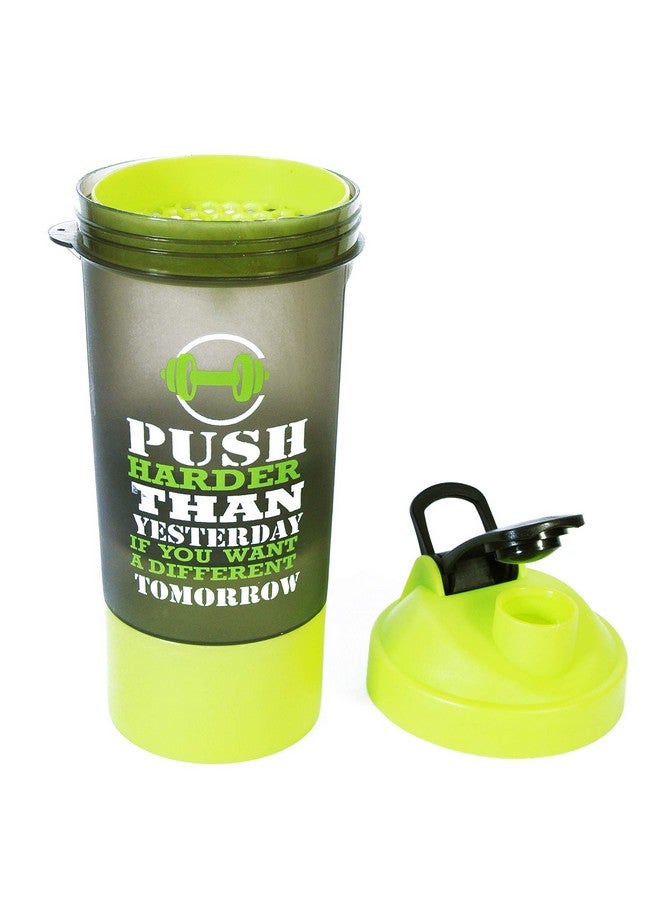 KAANTA CHAMUCH Protein Shaker Blender Bottle for Whey Protein Mix, Gym Water Bottle with Stainless Steel Blender Ball, Extra Compartment, 100% Leakproof Guarantee, BPA Free Material 750 ML Multicolor - Image 4
