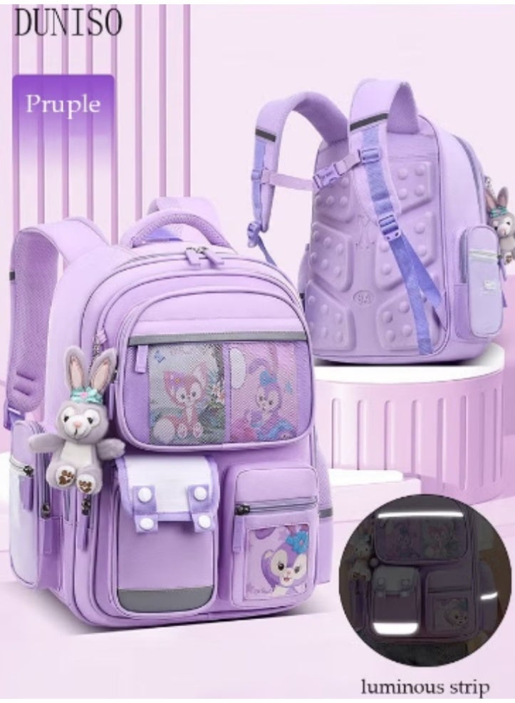 DUNISO StellaLou Kids' Schoolbag | Luminous Strip Design, Cute and Practical - Image 1