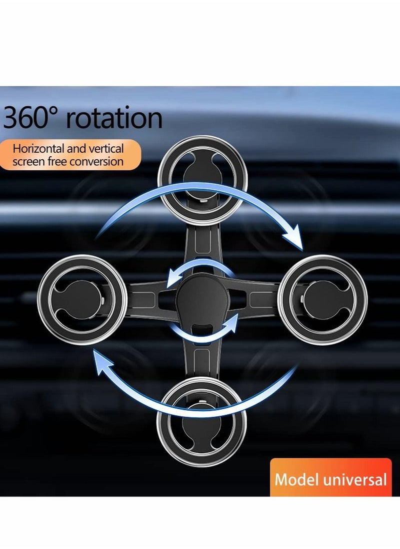 Excefore Compatible for MagSafe Car Mount [2022 New Upgrade] Vent 360° Rotation Magnetic Phone Holder Car, Cell iPhone 12 13 14 Pro Max/All Smart Phones(Black)  - Image 4