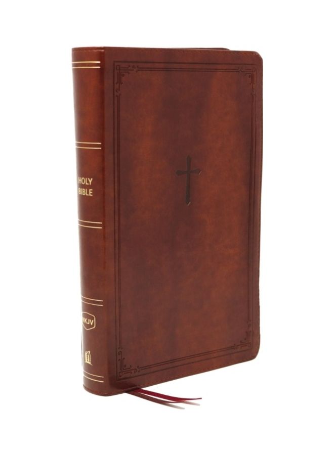 Nkjv, Reference Bible, Personal Size Large Print, Leathersoft, Brown, Red Letter Edition, Comfort Print: Holy Bible, New King James Version