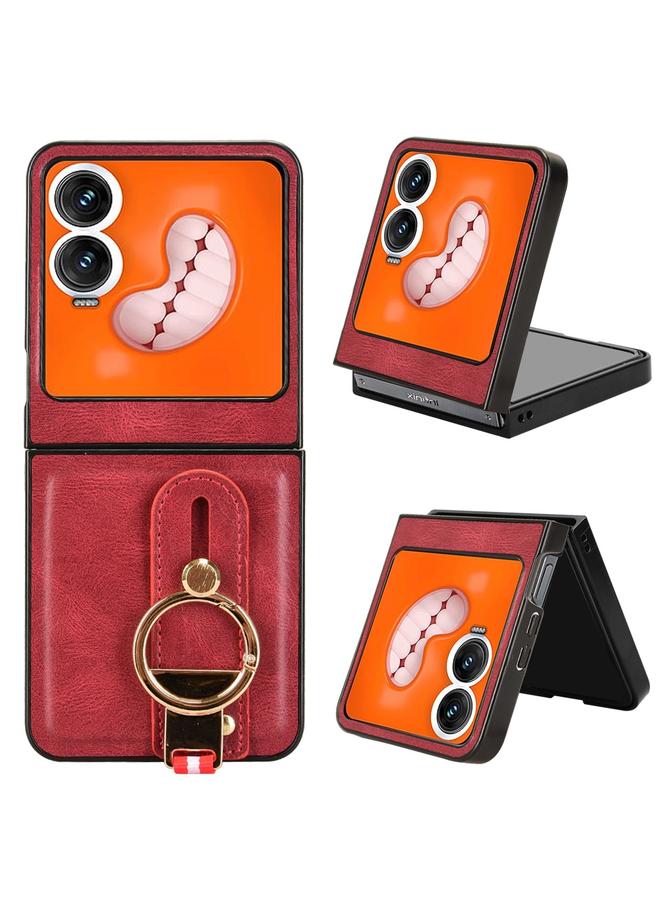 erorex Case For Infinix Zero Flip Wristband Leather Back Phone Case - Image 1