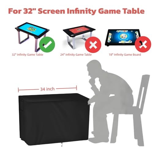 Guisong Arcade Gaming Table Cover 32 Heavy Duty Screen Protector Compatible with Infinitys Game TableWaterproof  Dustproof Game Board Cover for Adults - Image 5