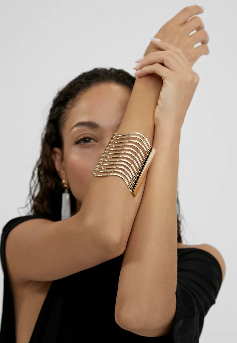 Lola Casademunt Wide Golden Bracelet